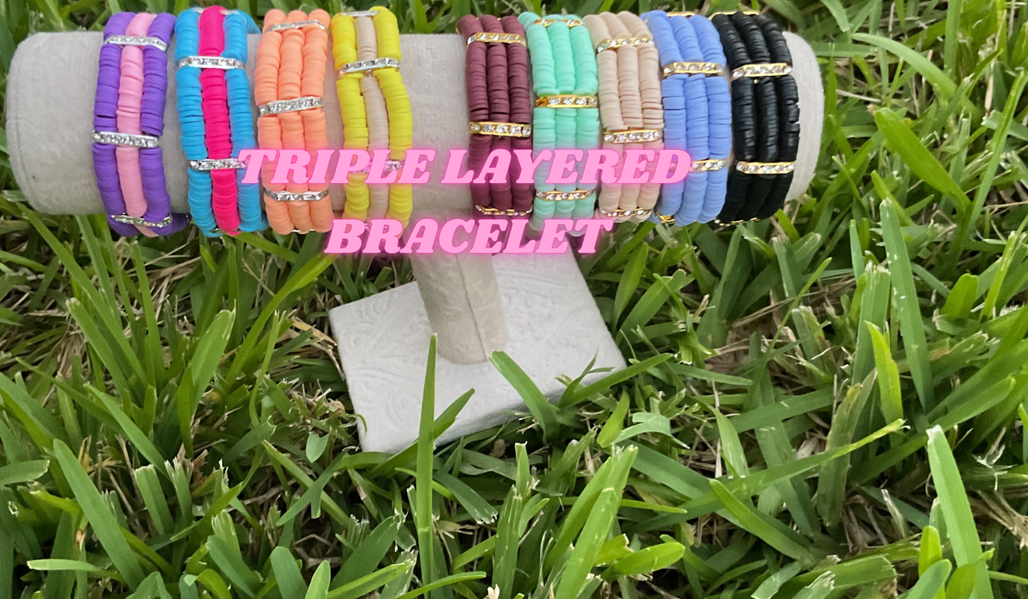 TRIPLE LAYERED BRACELETS