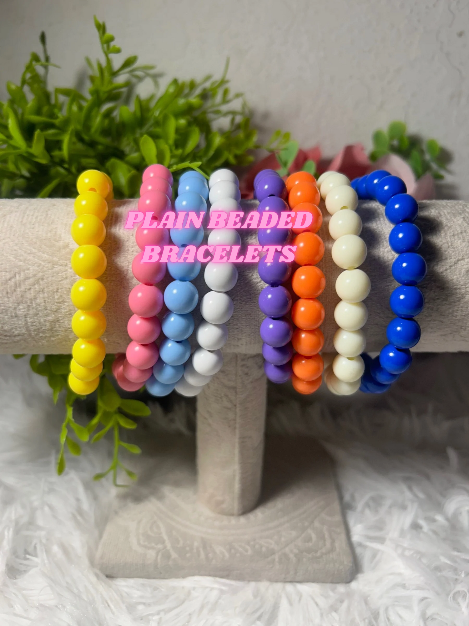 PLAIN BEADED BRACELETS
