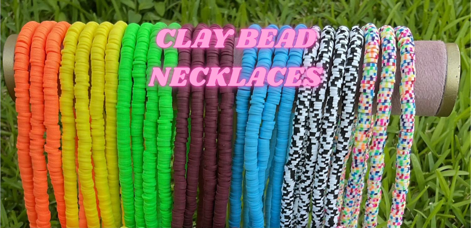 CLAY BEAD NECKLACES